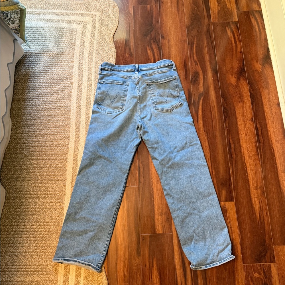 MOTHER Light Blue Straight Jeans